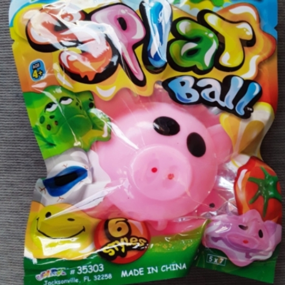 SPLAT BALL COLLECTIBLE SET- FROG, PIG, TOMATO, EYE BALL - Picture 2 of 4